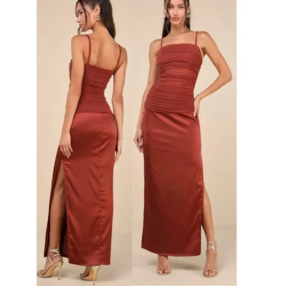 peach formal dress for women Berylove Women Black Formal Dress With Slit Square Neck Sheath Long Sleeve Evening  Dress